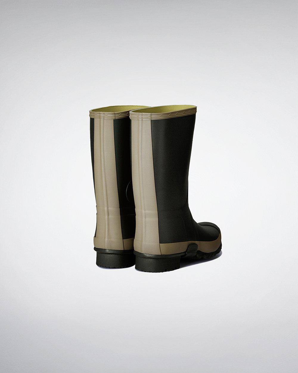 Mens Hunter Gardener - Short Rain Boots Dark Olive - 8940-TIDOU